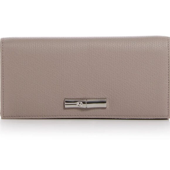 NWT Longchamp Le Roseau Leather Continental Wallet - Clay - Picture 3 of 9
